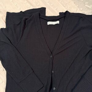 Abercrombie & Fitch Dark Purple Cardigan